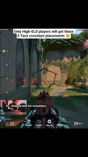 Tenz is an absolute Crosshair Placement God! 👑 #valorant #tenz #vct #vctchampions