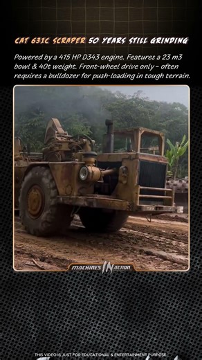 Cat 631C Scraper 50 Years Still Grinding