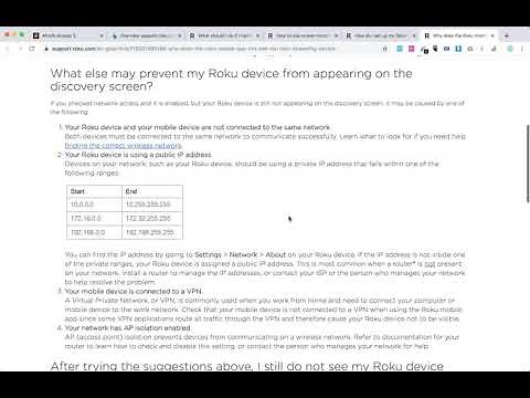 How to find a ROKU IP ADDRESS?