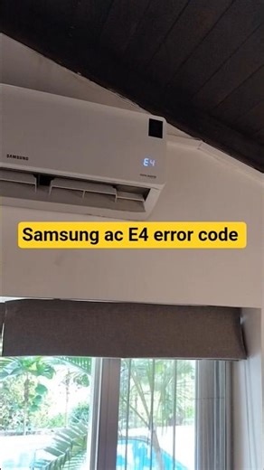 Samsung inverter Ac E4 error code #actech #accircuits #airconditioning #shortsfeed