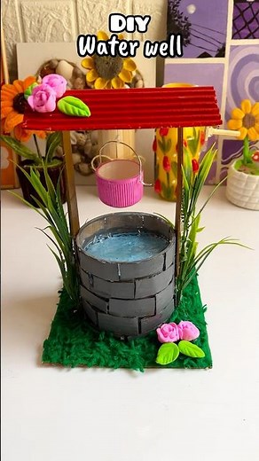 Diy well craft 🧿💕 #craft #craftideas #waterwell #satisfying #creativeart #artscraft #smartart