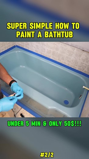 How to Paint a Bathtub for $50 - Simple DIY Guide