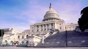 This HD footage is of the U.S. Capitol building in Washington, D.C., United States. The camera pans from right to left.