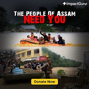 2.8K views · 107 reactions | Assam - The land of red rivers and blue hills is crying for help! People are losing their homes, their livelihoods, their lands. You can help Assam by donating towards relief items like food, clothing and bottled water. Click here to know more: https://bit.ly/3Rjc2Dz #ImpactGuru #Fundraising #Crowdfunding #StandWithAssam #AssamFloods2022 #AssamFloods #BhalayiKaZamanaHaiGuru | Impact Guru | Facebook