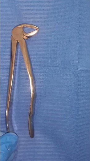 forceps for extraction of lower root .#shortvideo #dentist