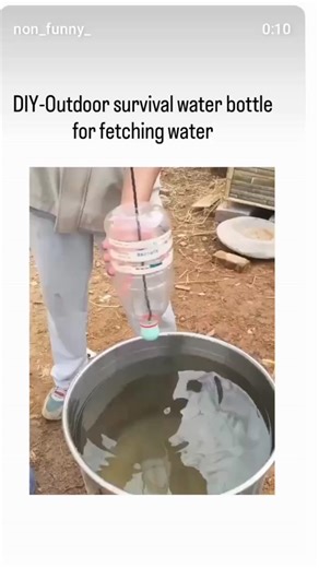 expl.ainingproduction on Instagram: "This X post shares a DIY gravity-fed water filter tutorial using recycled plastic bottles and natural materials like sand and gravel to purify muddy water for outdoor survival, a hack documented in guides since 2013. - The method effectively reduces water turbidity by 80-99.5% according to studies on natural filtration systems, removing sediments and some bacteria, though boiling is essential afterward to kill remaining pathogens per CDC recommendations. - Re