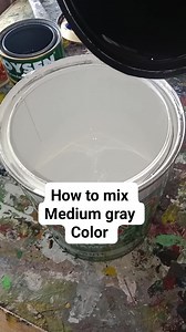 16K views · 146 reactions | Medium gray color quick dry enamel #mediumgray #color #white #black #crystalblue #fbreels #paintmixingcolor #tutorial | Roger Ursal Verano | Facebook