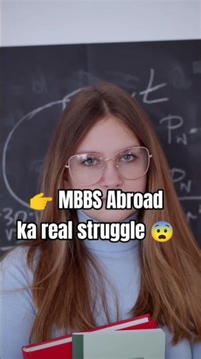 👉 MBBS Abroad ka real struggle 😨 #shorts