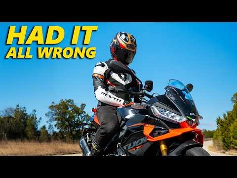 Maybe I was Wrong about Big Power Bikes... (Aprilia Tuono V4)