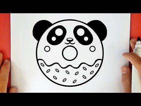 COMMENT DESSINER UN DONUT PANDA KAWAII