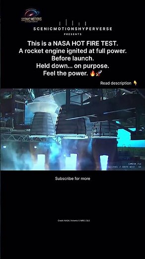 NASA Hot Fire Test on a Rocket 🔥🚀