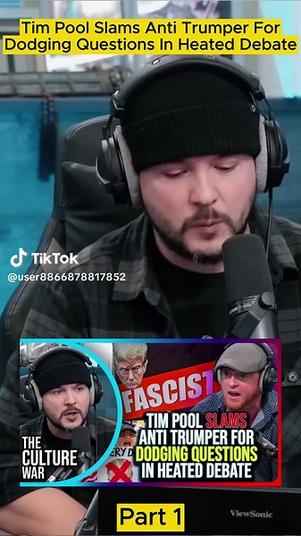 Tim Pool Slams Anti Trumper For Dodging Questions In Heated Debate #breakingnewes #timpool #trump