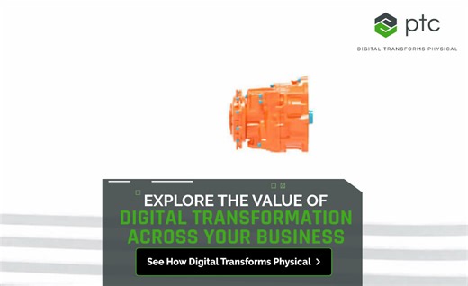From digital engineering to digital manufacturing to service optimization, PTC can help your organization become more efficient, profitable, and sustainable across the product lifecycle. Click to see Digital Thread in action: http://ptc.co/5CLC50NjjRg | PTC