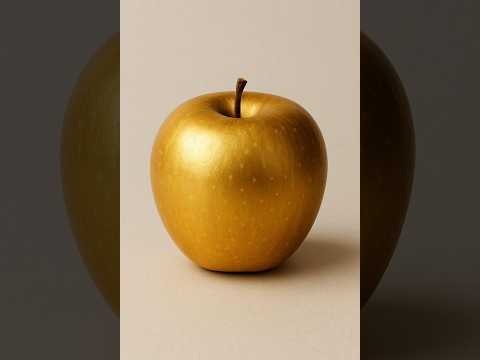 Golden Apple Drawing with Colored Pencils 🍎✨ | Realistic Art LIVE | Step-by-Step Tutorial