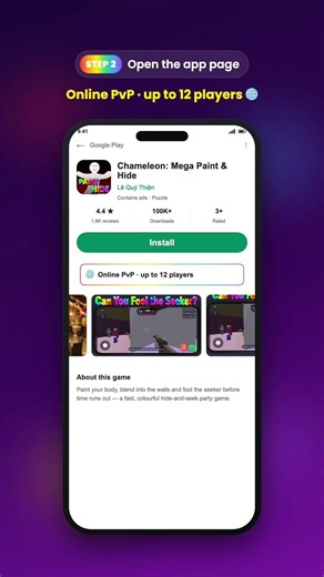How to Get a MECCHA CHAMELEON Game on Android (Online PvP, 12 Players!