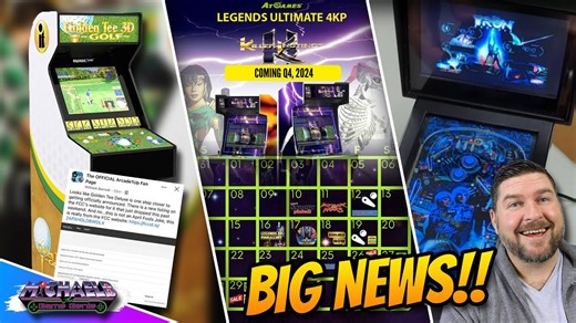AtGames Legends 4K Release & Arcade1Up Golden Tee