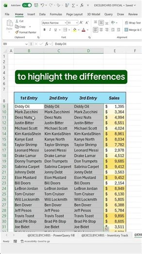 How to compare data in Excel! #excel #excelhacks #spreadsheet