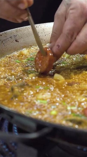 Paella de sepia y sobrasada de la Marina #cocina #chefdefamilia #recetas #paella