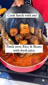 Cook lunch with me! Rice, beans , panla stew and watermelon juice! Ever tried this combo? | Tspices Kitchen