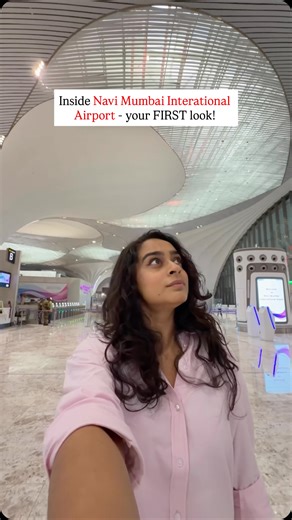 Got insider access at @navimumbaiairport a day before it opens and I have to say - It. Looks. AMAZING. COOLEST airport ever! Fully digital, 360 degree baggage scanning and check in, automated passenger processing, solar powered, EVs, and futuristic design by Zaha Hadid architects, combining modern elements with local culture 😍 Commercial operations start TOMORROW and I can’t wait to start flying from here - it’s 15 mins away 😆 Special access before everything begins, thanks to Appa, who’s actu
