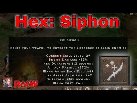 D2R Skills & Abilities - Hex: Siphon (Warlock Eldritch Tree){RotW}