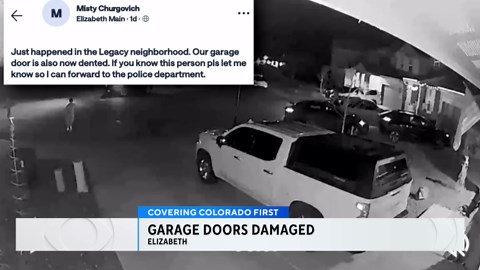 Police ask for help in investigation of damaged garage doors in Elizabeth