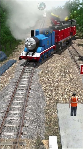 THOMAS TRAIN AVOIDS HIGH-RAIL LINES #train #railtrack #thomasandfriends