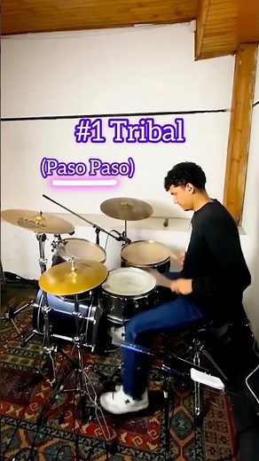 Tutorial tribal de batería paso a paso #drummer #tribal #drumlessons