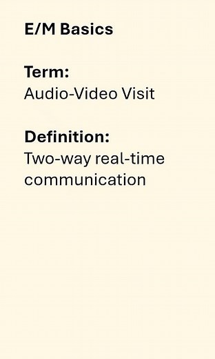 MedCode: E/M Basics — Telehealth
