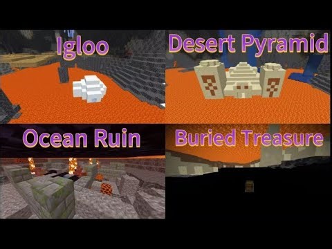 Every Type of Lowest Overworld Structures in Minecraft