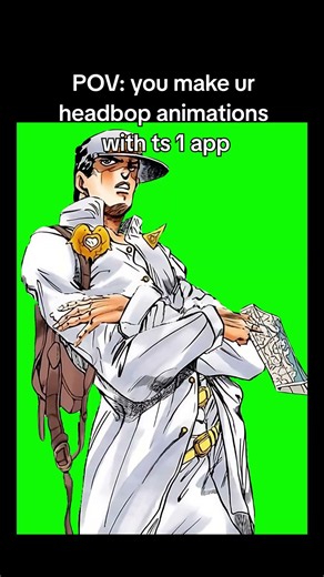 how i do jotaro manga animation headbop #jjba #jojo #manga #tutorial #animation #mangacut