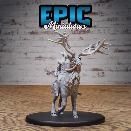 High Elf King Deer | DnD Miniature | Tabletop Game Miniatures | 3D Model STL FILE | RPG DnDminis