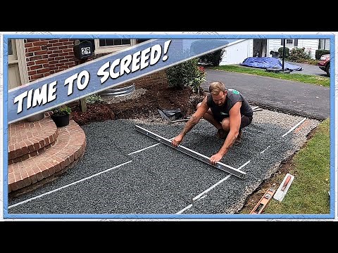 How To Screed For a Paver Walkway (DIY)