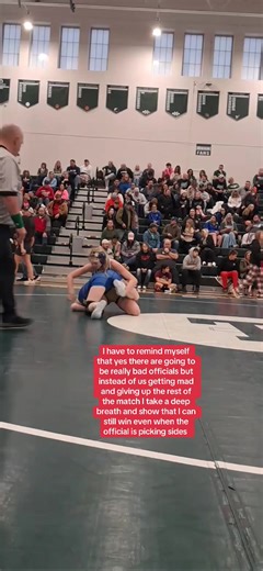 I was mad this was the second time it had happened to me that day that tournament and so I let her leg go she had not control before that and it was not a take down but it happens and now we is learn from our mistakes never give it up even is it was an unfair call it’s not worth it #wrestling #fypシ #like