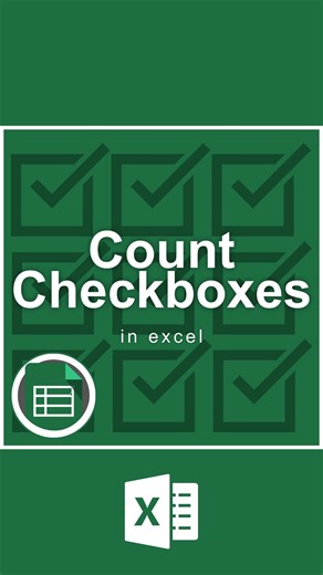 CheatSheets on Instagram: "Count Checkboxes in Excel‼️ 🗂️ Don’t forget to save this post! 🧑‍🏫 Get FREE Excel help with the link in our bio! 🤯 Follow us on TikTok, YouTube Twitter, and more with the link in our bio! #excel #exceltips #exceltricks #spreadsheets #corporate #accounting #finance #workhacks #tutorials"