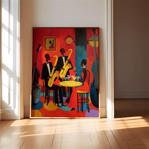 African American Black Art Prints Jazz Music Wall Art Digital Download - Etsy