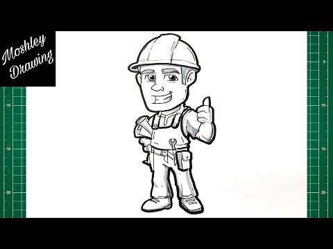 How to Draw an Engineer Step by Step