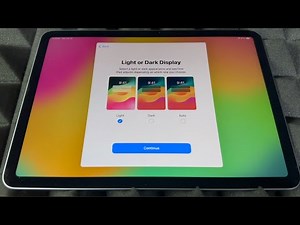 Light or Dark Display Explained - New iPad Air 2024 Set Up