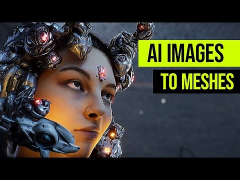 AI images to meshes / Stable diffusion & Blender Tutorial