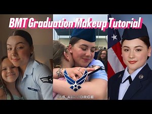 BASIC TRAINING MAKEUP TUTORIAL | AIR FORCE BMT GRADUATION MAKEUP TUTORIAL 2024