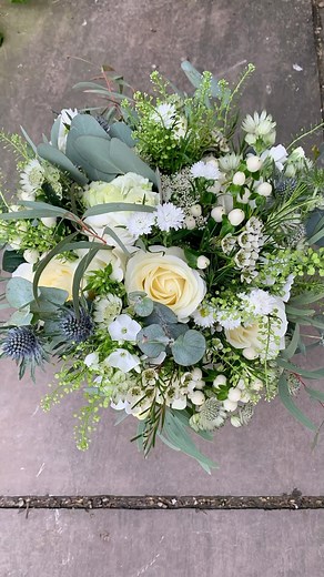 Rustic Elegance: A White & Ivory Dream Bouquet Unwind with this charming timelapse as we weave a country-style masterpiece at Simply Flowers! Witness the creation of a stunning wedding bouquet in a timeless palette of white, ivory, and lush greenery. Avalanche roses, symbolizing everlasting love, take centre stage amongst delicate eustoma and astrantia. Phlox, waxflower, and freesia add a touch of whimsical charm, while asters and hypericum berries inject a subtle pop of color. Delicate stocks a