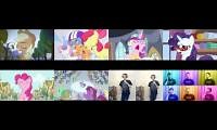 Mix of 8 videos from youtube : MLP songs Season 1 2 and 4  Aria winter wrap up bats strong as horses