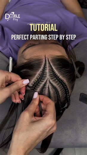 Perfect Parting Technique | Step-by-Step Professional Braiding Base