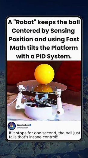 A Robot Keeps a Ball Perfectly Balanced!!