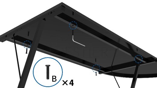 Watch Bestier L-shaped computer desk assembly tutorial video on Amazon Live