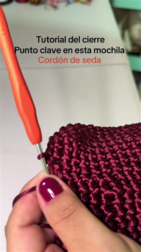 Tutorial cierre mochila cordón de seda #aprendiendo #arteSana♥️ #ParaTi #FYP #Viral
