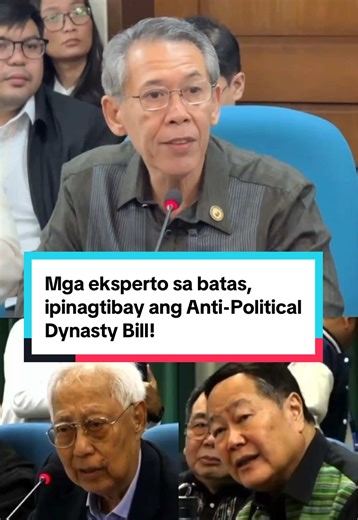 Sa House Committee hearing ngayong araw, ipinagtibay nina Retired Senior Associate Justice Antonio Carpio at former COMELEC Chair Christian Monsod—isa sa mga framers ng 1987 Constitution—ang panukala nating i-ban ang political dynasties hanggang fourth degree of consanguinity. Sino ang sakop nito? Magulang at anak, magkakapatid, lolo’t lola at apo, tiyo’t tiya at pamangkin—at oo, pati mga pinsan. Bakit? Panoorin ito! I-share para ipakita ang suporta sa Anti-Political Dynasty Bill!