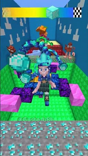 Lilly Lovebraid Transforms With Every Parkour! 🌍✨ #minecraft #poppyplaytime
