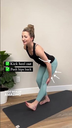 Easy Standing Hamstrings Stretch for Tight Back and Hips