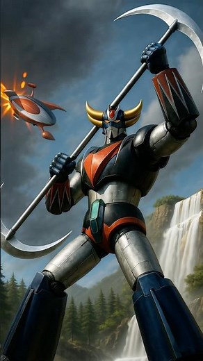 UFO Robo Grendizer In Real Life | Part 2 🚀✨#livingcartoon #grendizer #aiart